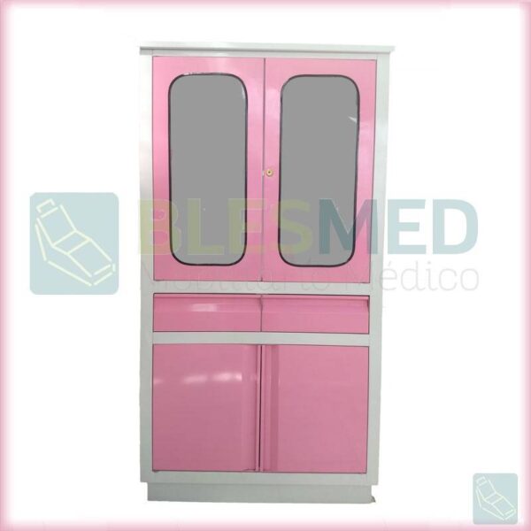 vitrina para medicamentos clarencecolors rosa