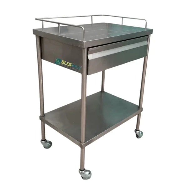 Mesa Pasteur Con Cajón Acero Inoxidable - Imagen 4