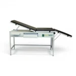 Mesa De Exploracion Universal Tubular color blanca tapiz negro